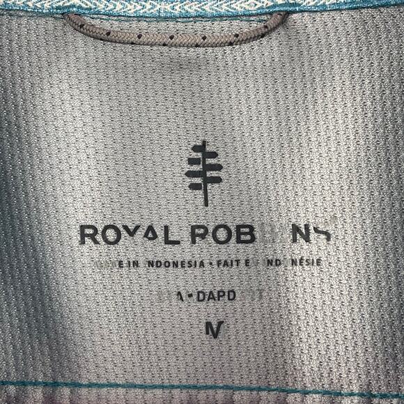 ROYAL ROBBINS Shirt Size Medium Button Down NWT Vista Travel Vacation S/S Blue - Picture 3 of 15